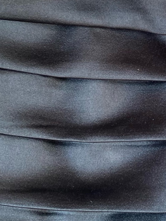 Michel Studio Black Satin Pleated Shiny Detail Holiday Party Camisole Top- Sz-1X - Picture 4 of 12